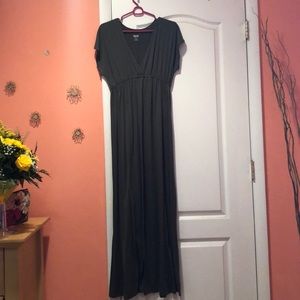 Olive green maxi dress